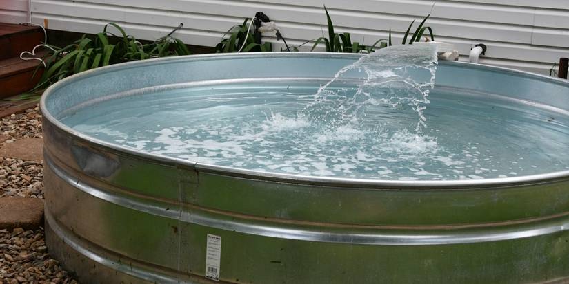 Bassin en cuve de stock